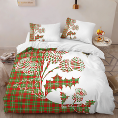 Grierson Tartan Crest Bedding Set - Thistle Style