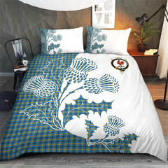 Laing Tartan Crest Bedding Set - Thistle Style