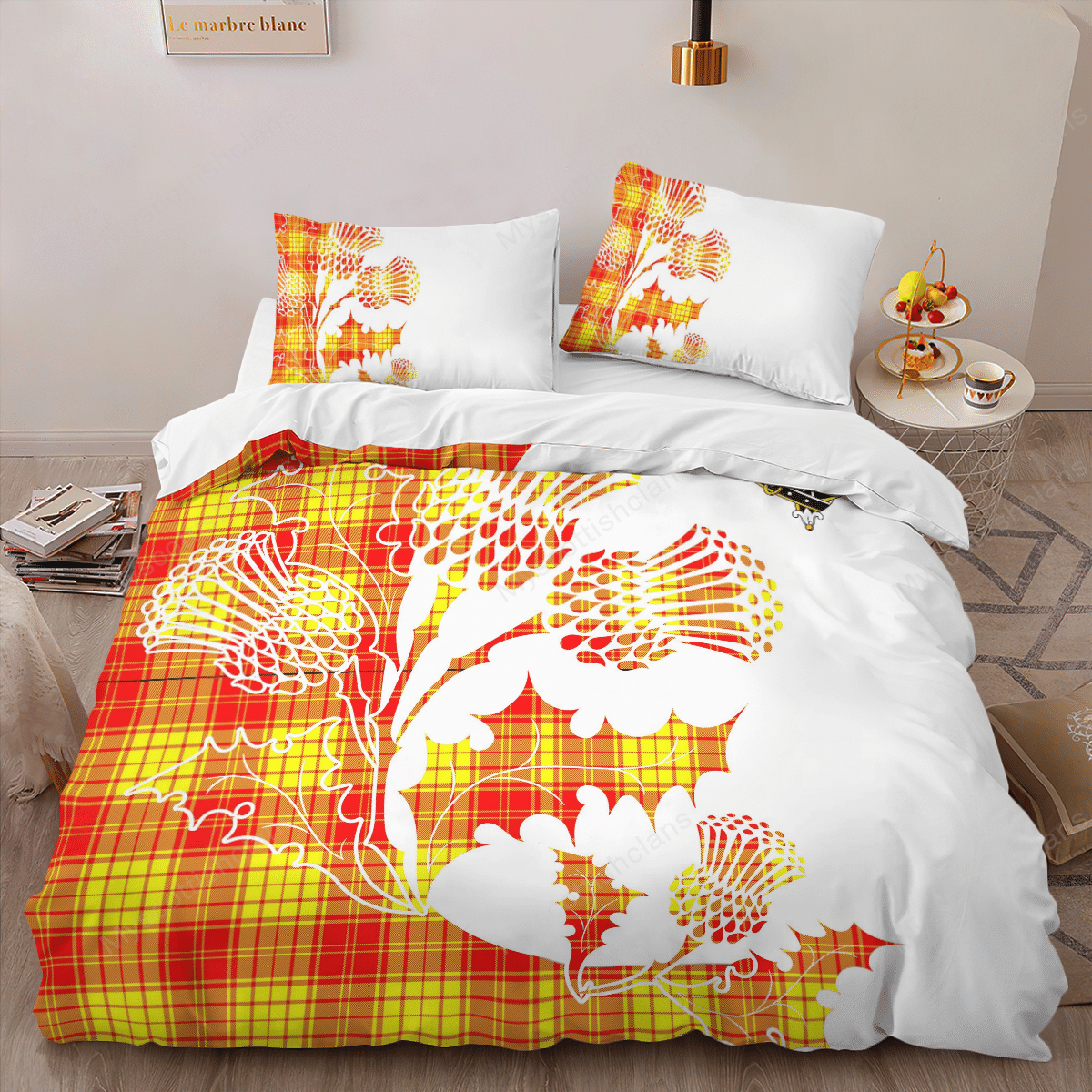 MacMillan Tartan Crest Bedding Set - Thistle Style