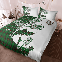 Orrock Tartan Crest Bedding Set - Thistle Style