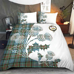 Paisley Tartan Crest Bedding Set - Thistle Style
