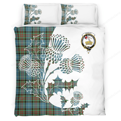 Paisley Tartan Crest Bedding Set - Thistle Style