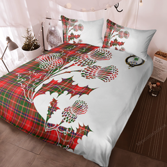 Somerville Tartan Crest Bedding Set - Thistle Style