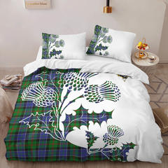 Paterson Tartan Crest Bedding Set - Thistle Style