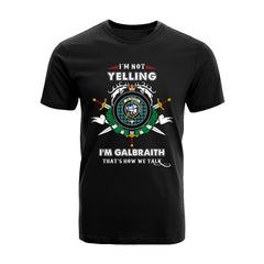 Galbraith Tartan Crest T-shirt - I'm not yelling style