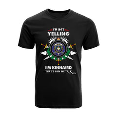Kinnaird Tartan Crest T-shirt - I'm not yelling style