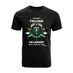 Lamont Ancient 2 Tartan Crest T-shirt - I'm not yelling style