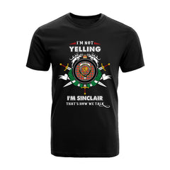 Sinclair Tartan Crest T-shirt - I'm not yelling style