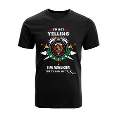 Walker Tartan Crest T-shirt - I'm not yelling style