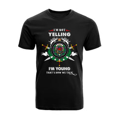 Young Tartan Crest T-shirt - I'm not yelling style