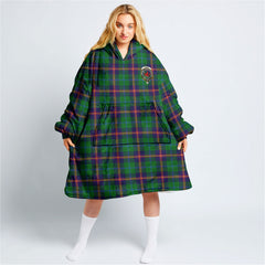 Young Modern Tartan Hoodie Blanket