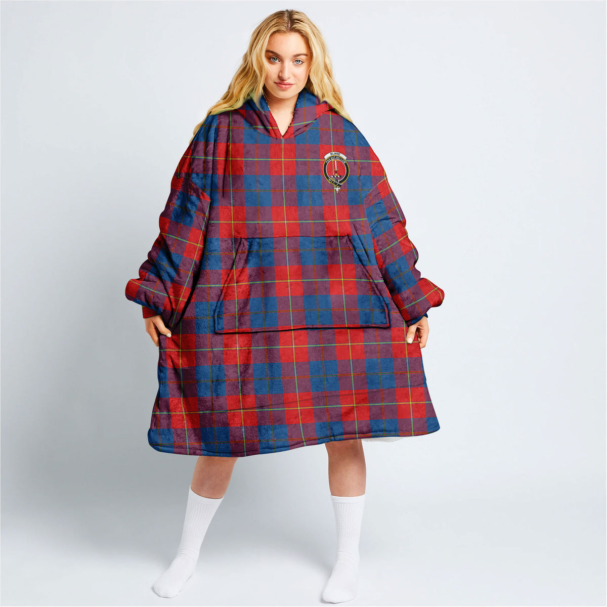 Blane Tartan Hoodie Blanket