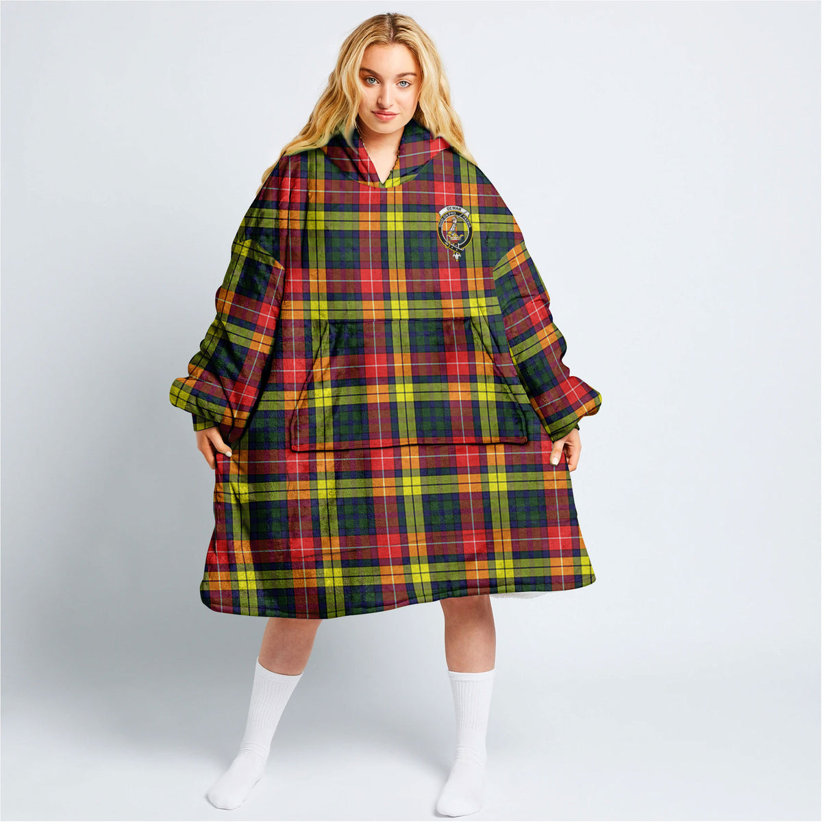 Dewar Tartan Hoodie Blanket