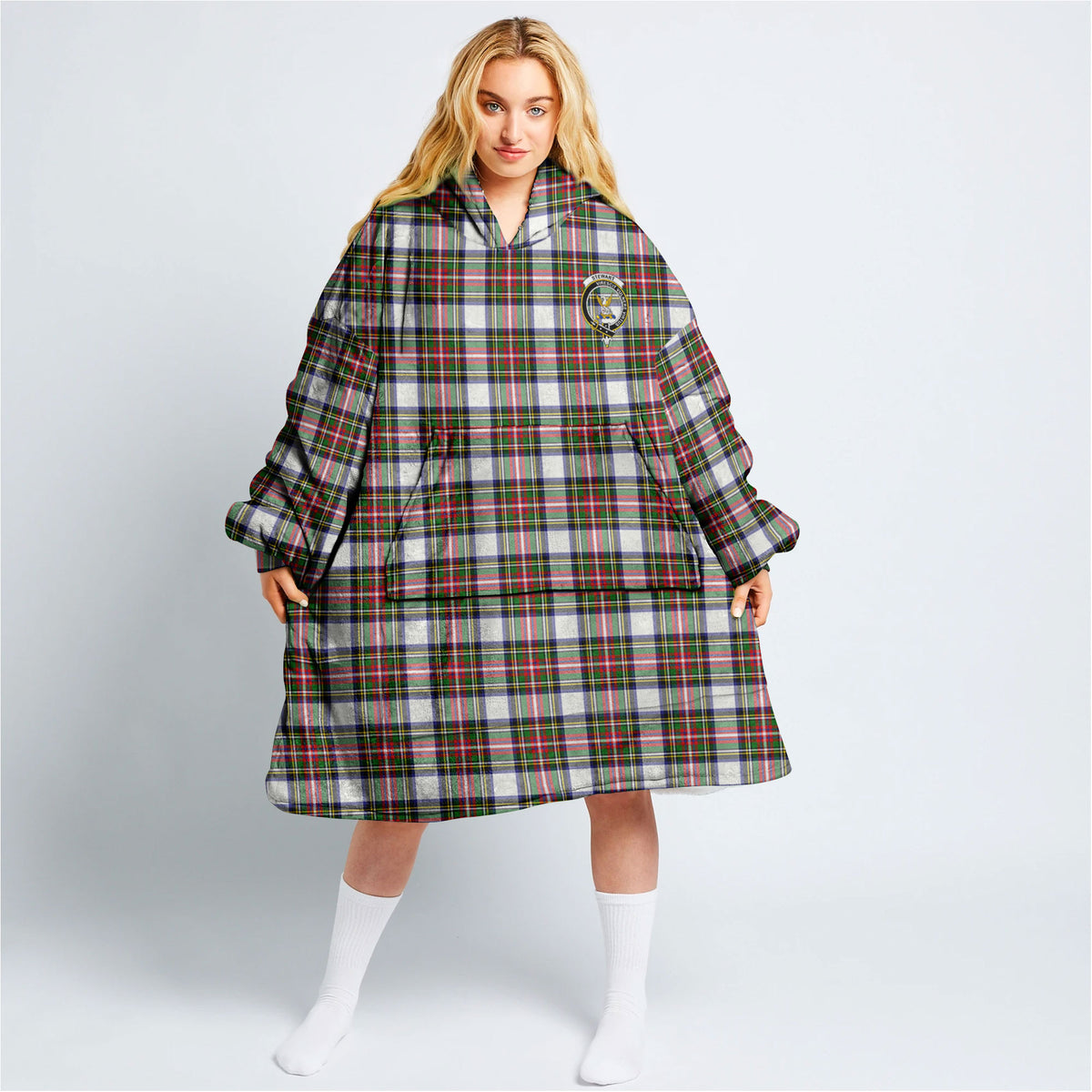 Stewart Dress Modern Tartan Hoodie Blanket