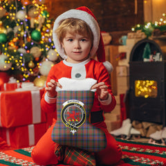 MacDuff Hunting Modern Tartan Crest Christmas Stocking