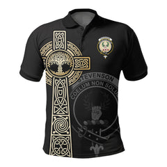 Stevenson Clan Unisex Polo Shirt - Celtic Tree Of Life - Adult/Kid