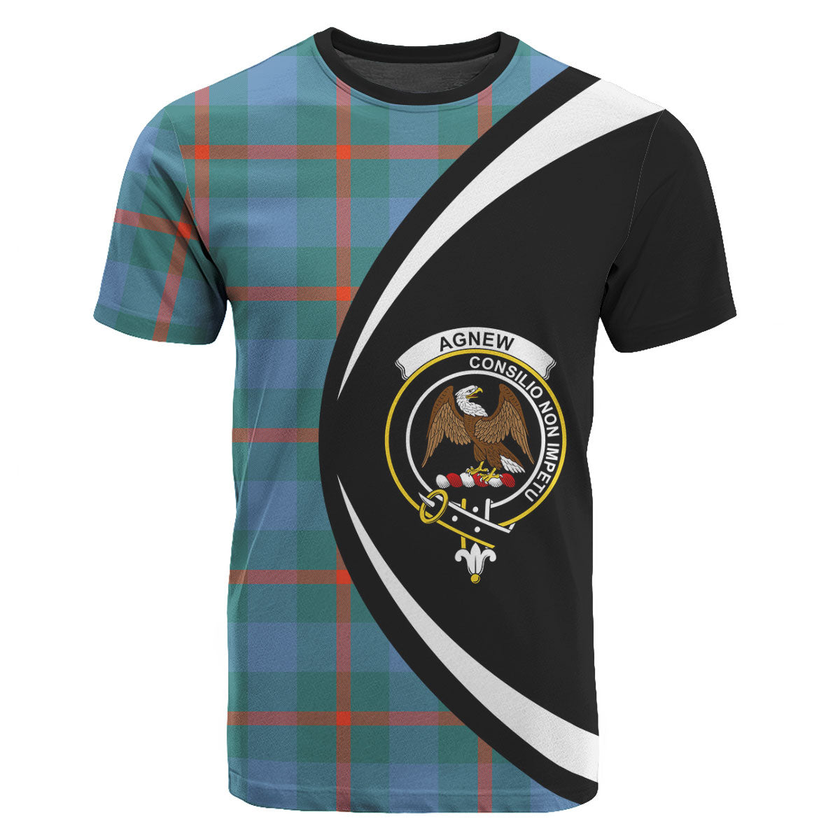 Agnew Ancient Tartan Crest T-shirt - Circle Style