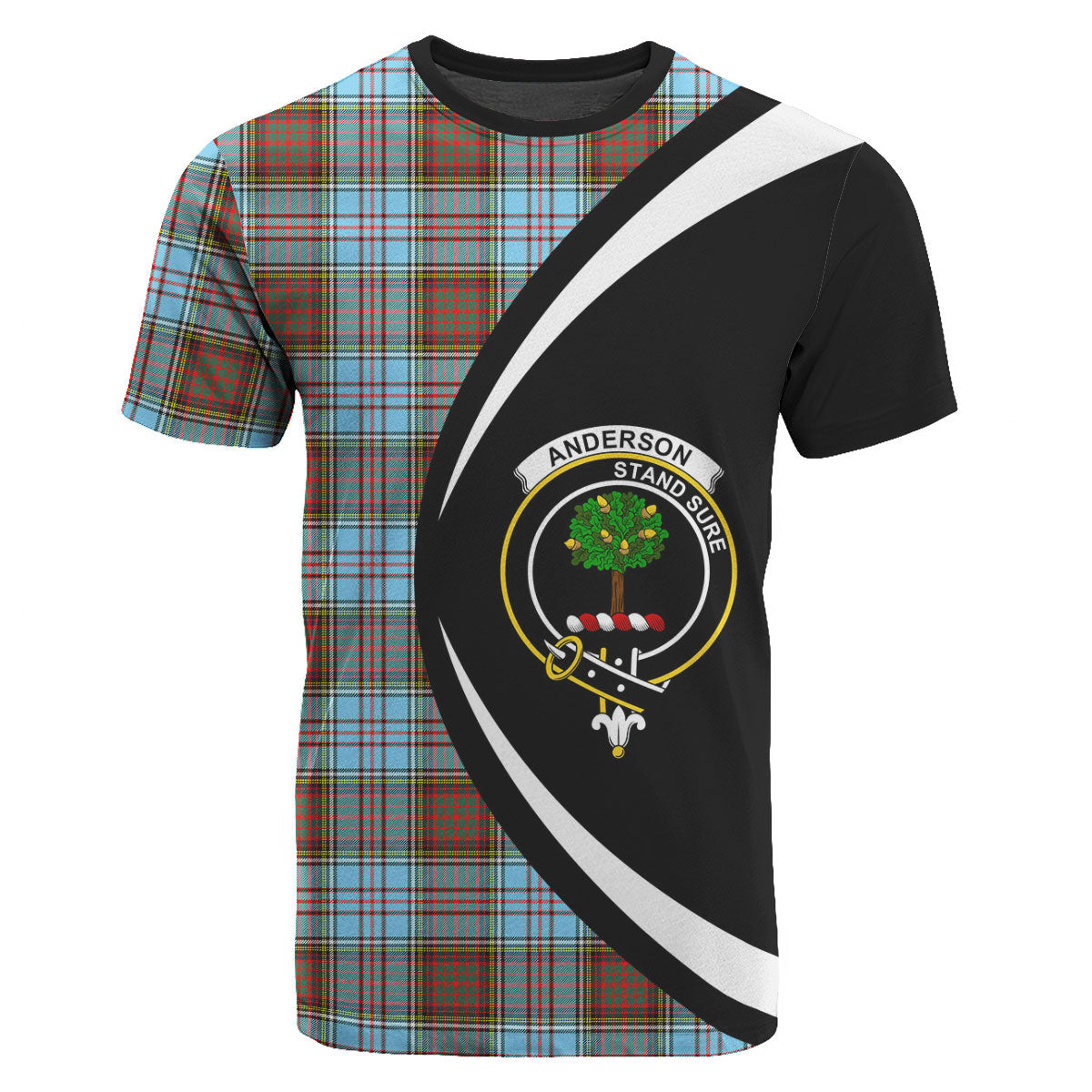 Anderson Ancient Tartan Crest T-shirt - Circle Style