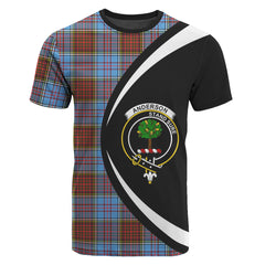 Anderson Modern Tartan Crest T-shirt - Circle Style