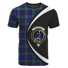 Arbuthnot Modern Tartan Crest T-shirt - Circle Style