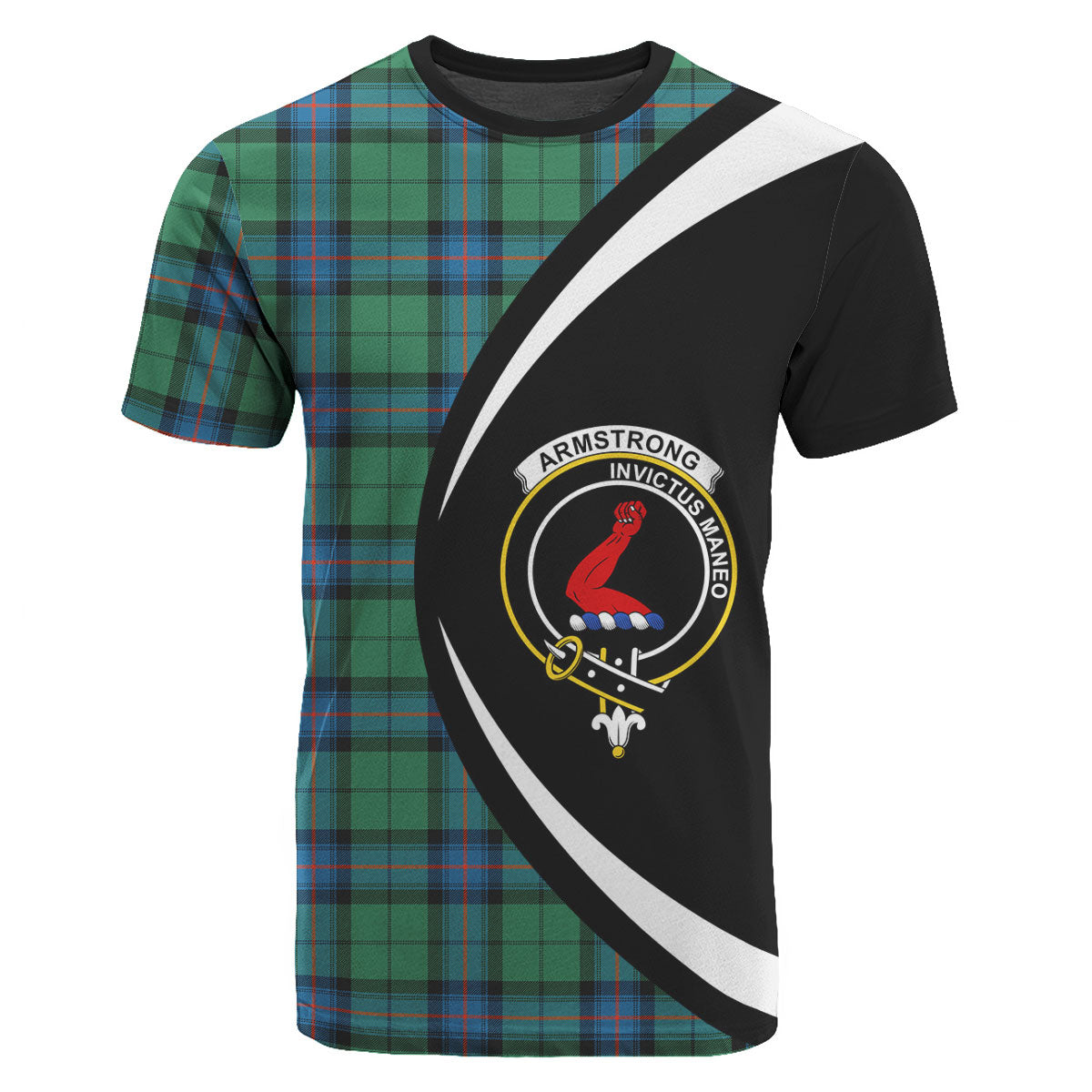 Armstrong Ancient Tartan Crest T-shirt - Circle Style