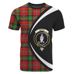 Boyd Modern Tartan Crest T-shirt - Circle Style