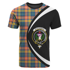 Buchanan Ancient Tartan Crest T-shirt - Circle Style