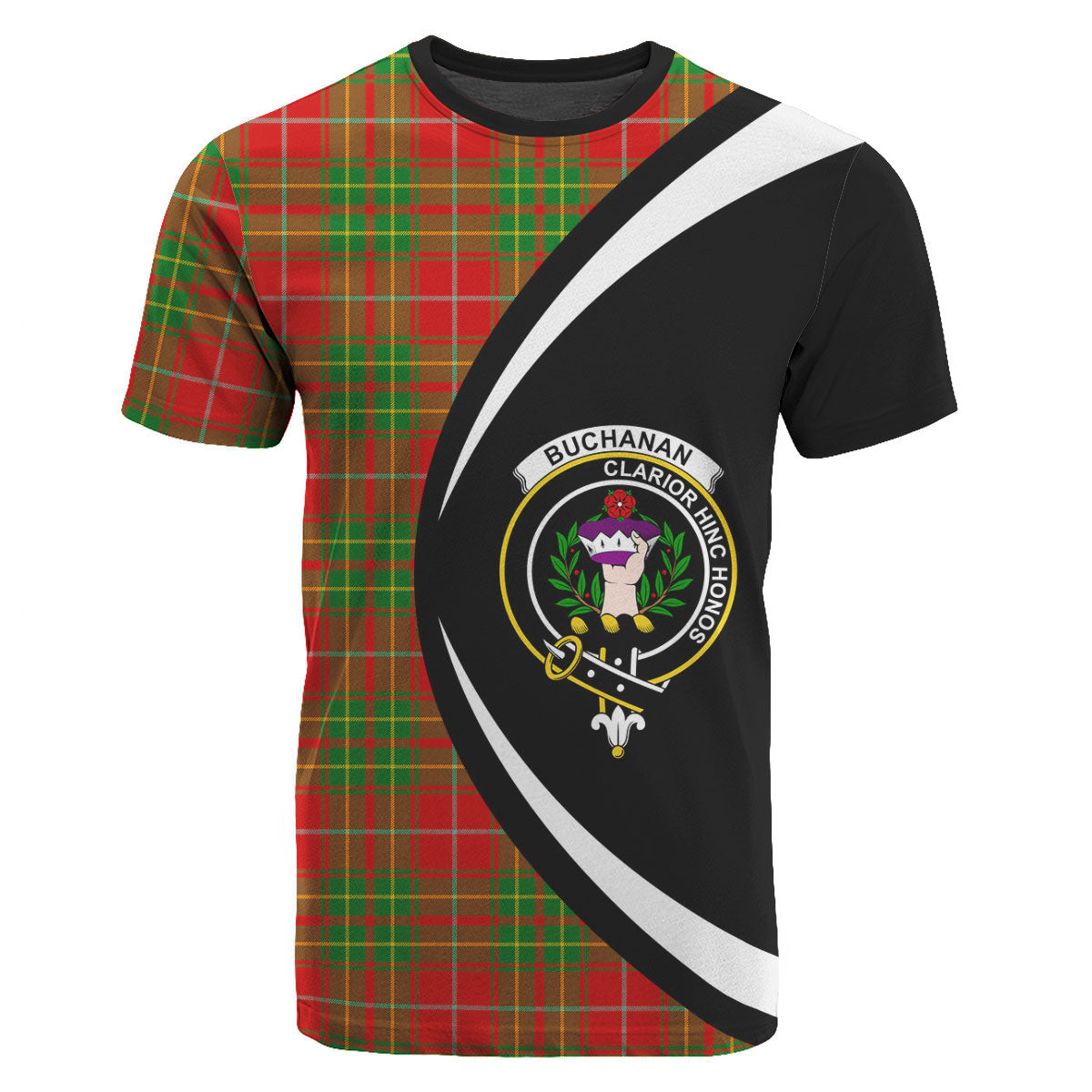 Burnett Ancient Tartan Crest T-shirt - Circle Style