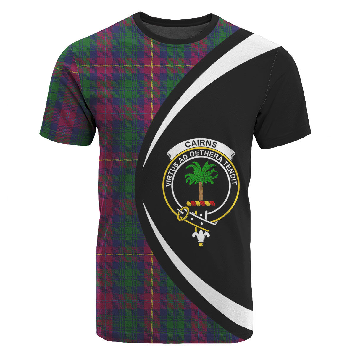 Cairns Tartan Crest T-shirt - Circle Style