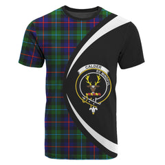 Calder Tartan Crest T-shirt - Circle Style