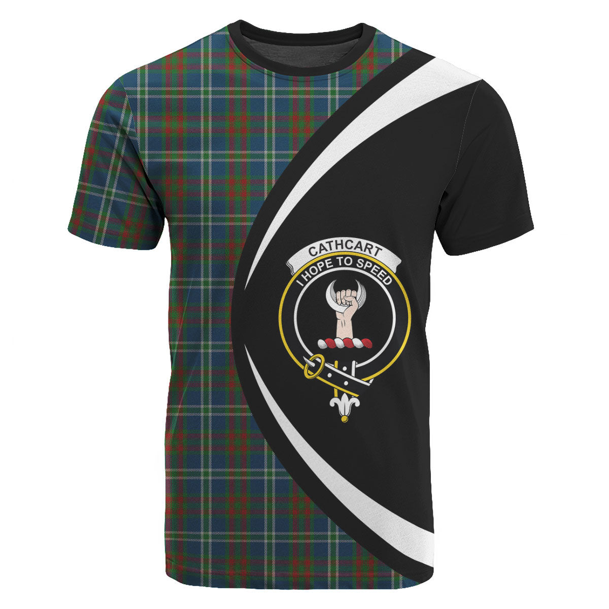 Cathcart Tartan Crest T-shirt - Circle Style