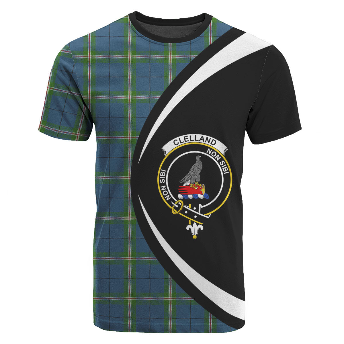 Clelland Tartan Crest T-shirt - Circle Style