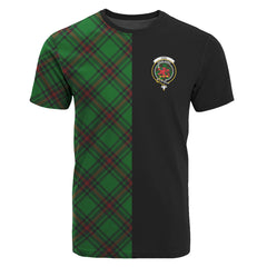 Fife District Tartan T-Shirt Half of Me - Cross Style