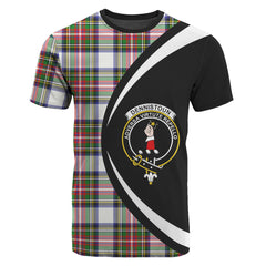 Dennistoun Tartan Crest T-shirt - Circle Style