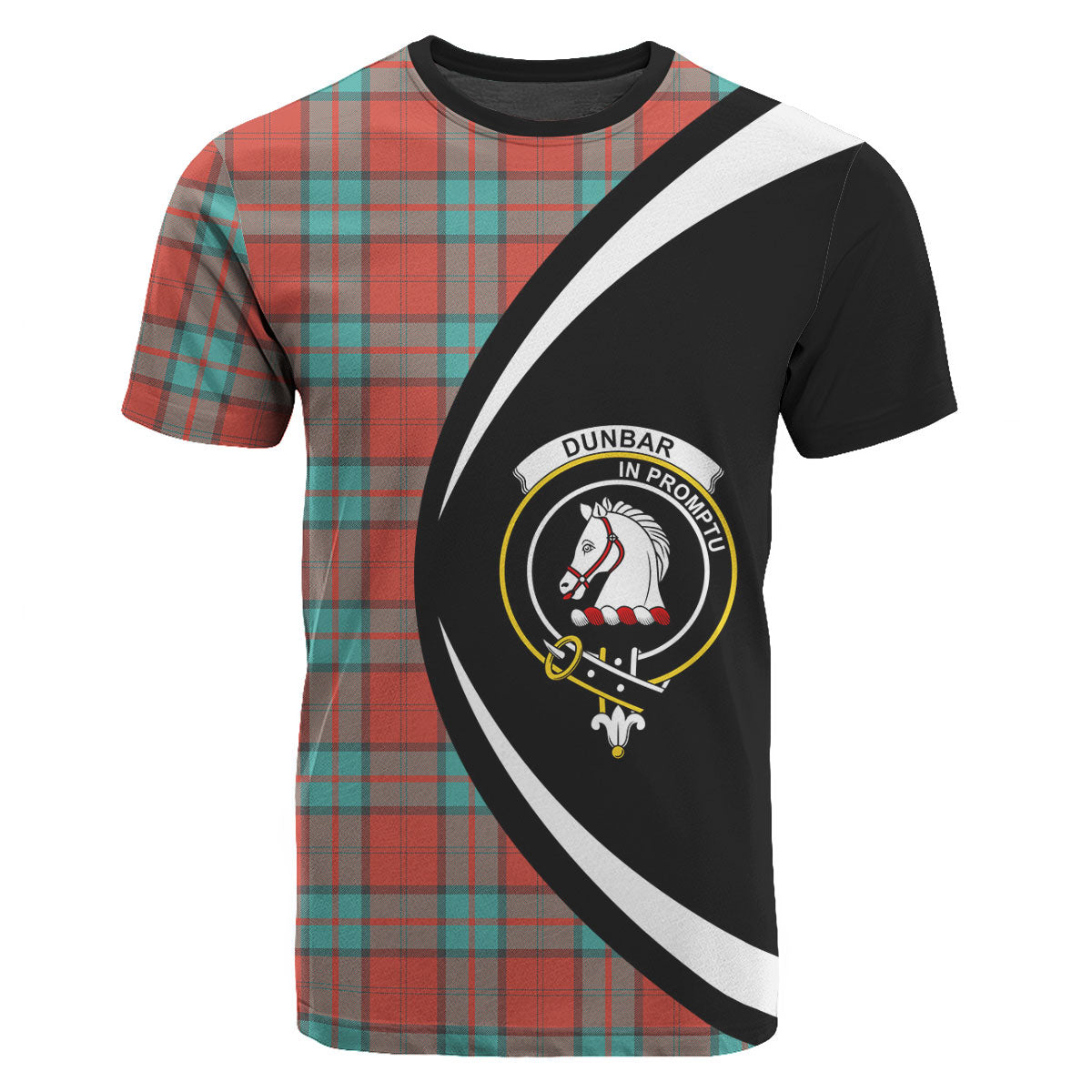 Dunbar Ancient Tartan Crest T-shirt - Circle Style