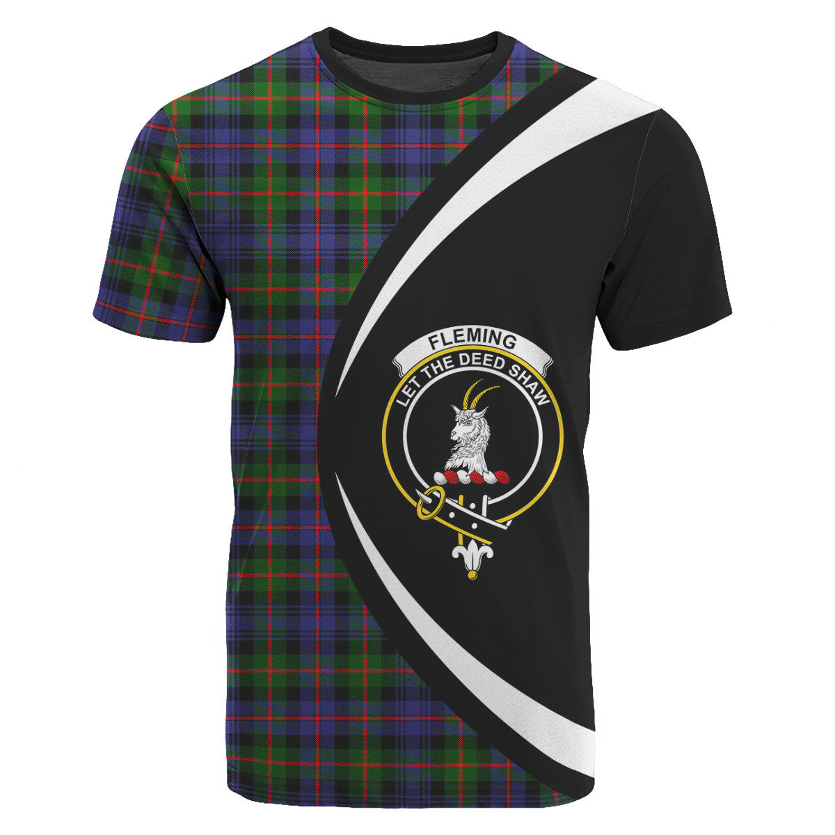 Fleming Tartan Crest T-shirt - Circle Style