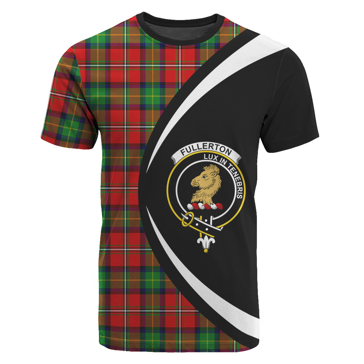 Fullerton Tartan Crest T-shirt - Circle Style