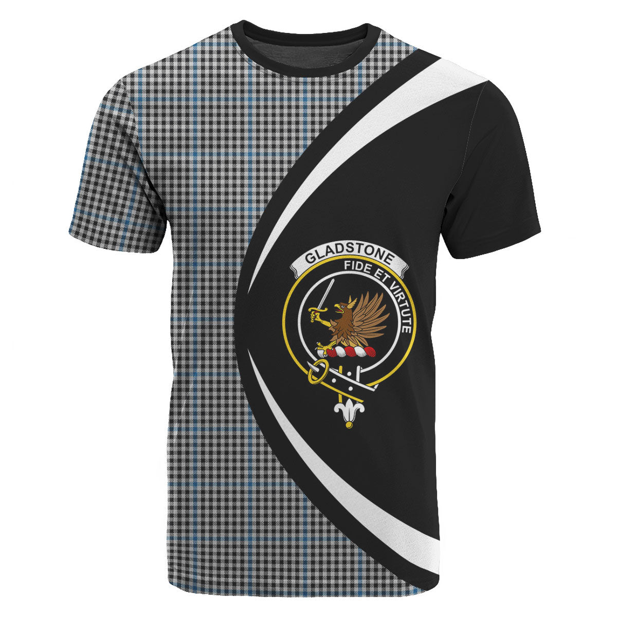 Gladstone Tartan Crest T-shirt - Circle Style