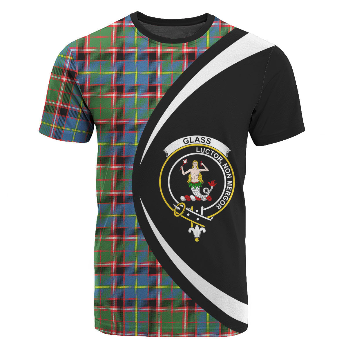Glass Tartan Crest T-shirt - Circle Style