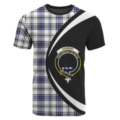 Hannay Modern Tartan Crest T-shirt - Circle Style