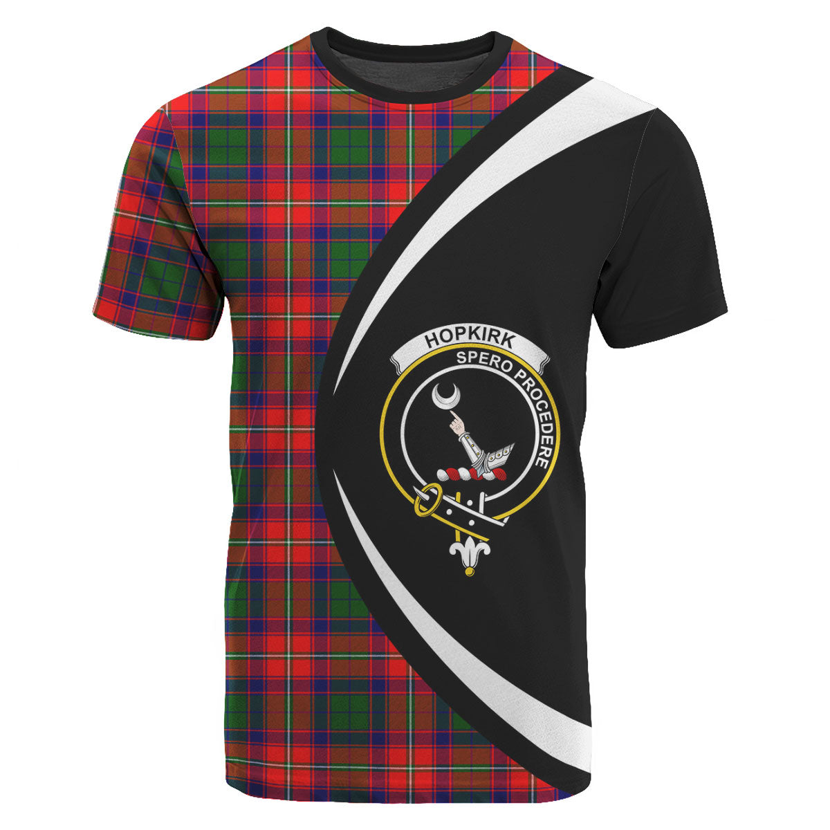 Hopkirk Tartan Crest T-shirt - Circle Style