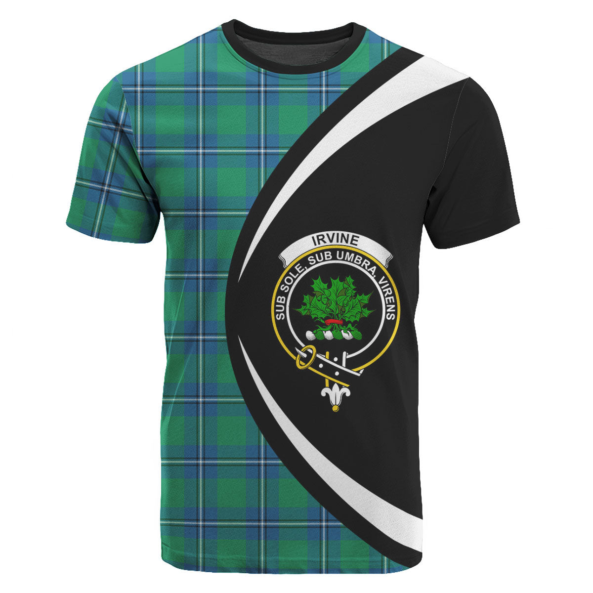 Irvine Ancient Tartan Crest T-shirt - Circle Style