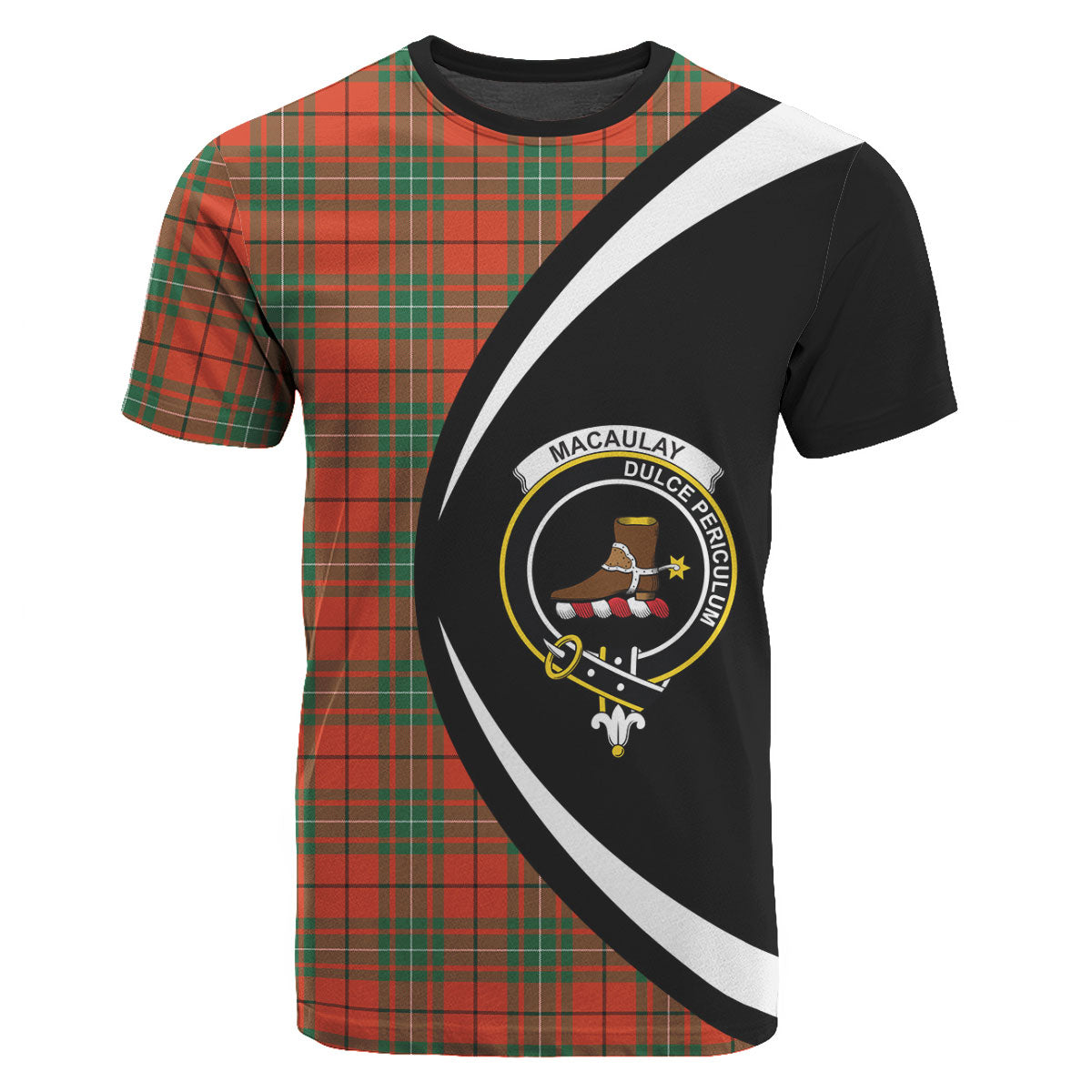 MacAulay Ancient Tartan Crest T-shirt - Circle Style