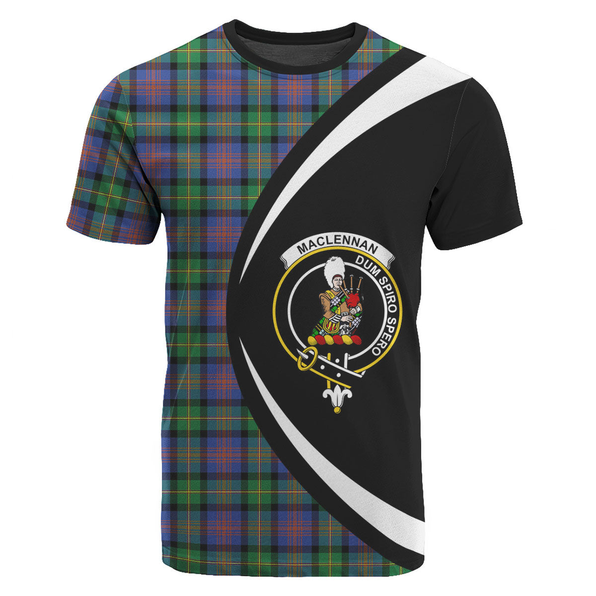 MacLennan Ancient Tartan Crest T-shirt - Circle Style