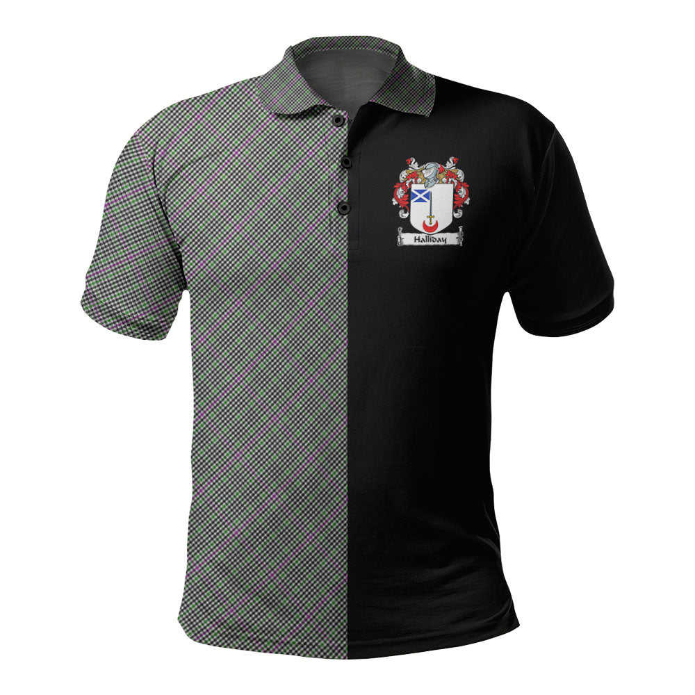 Halliday Tartan Polo Shirt Half of Me - Cross Style