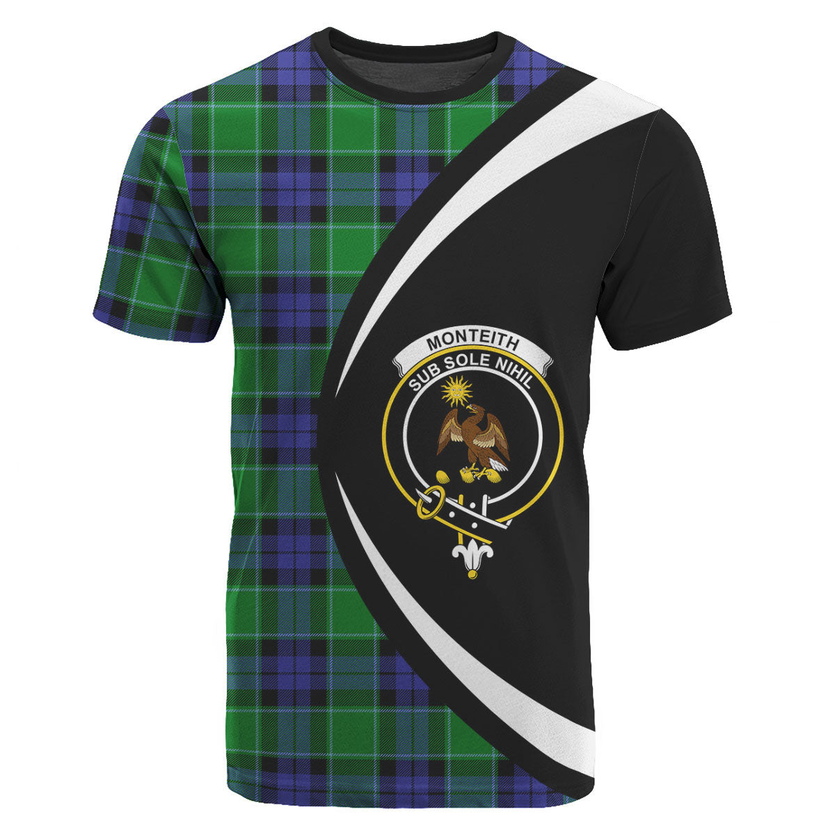 Monteith Tartan Crest T-shirt - Circle Style
