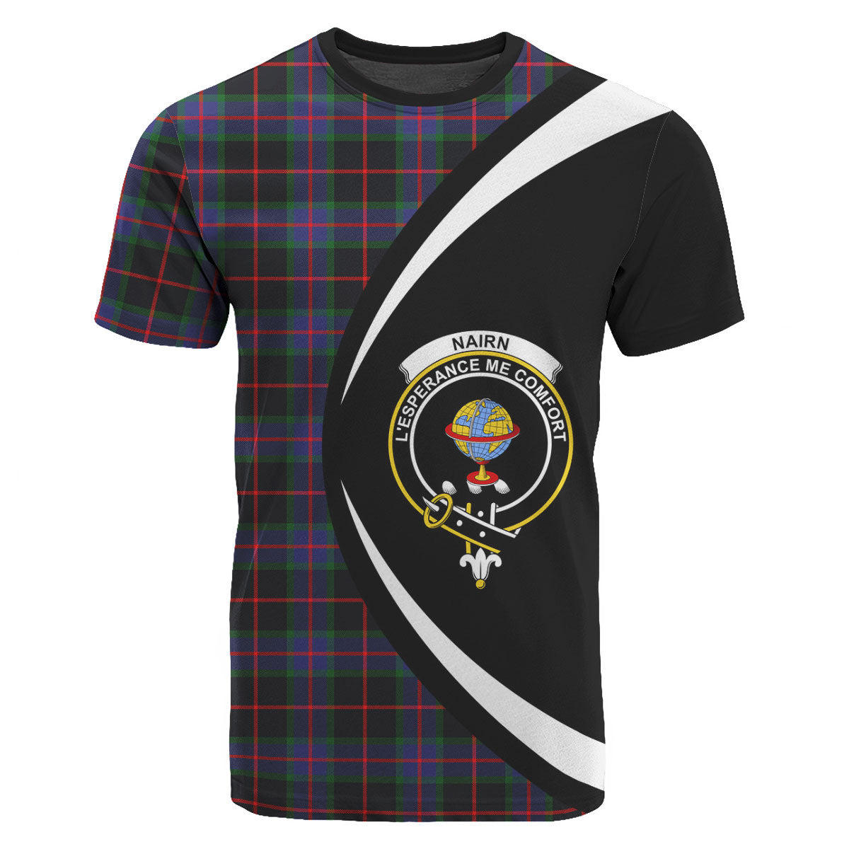 Nairn Tartan Crest T-shirt - Circle Style