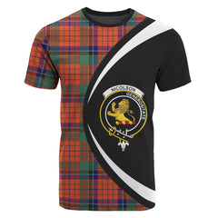 Nicolson Ancient Old Tartan Crest T-shirt - Circle Style