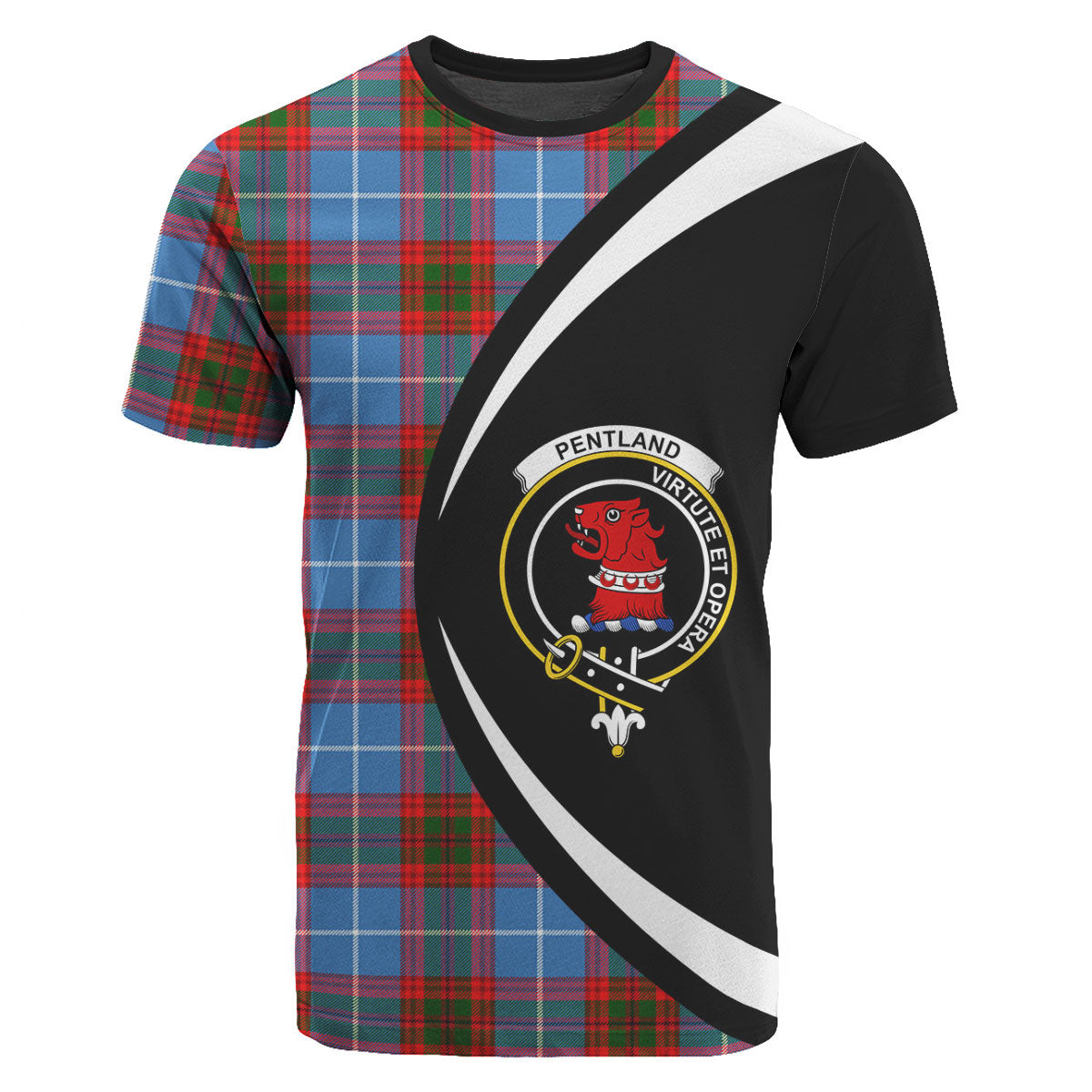 Pentland Tartan Crest T-shirt - Circle Style