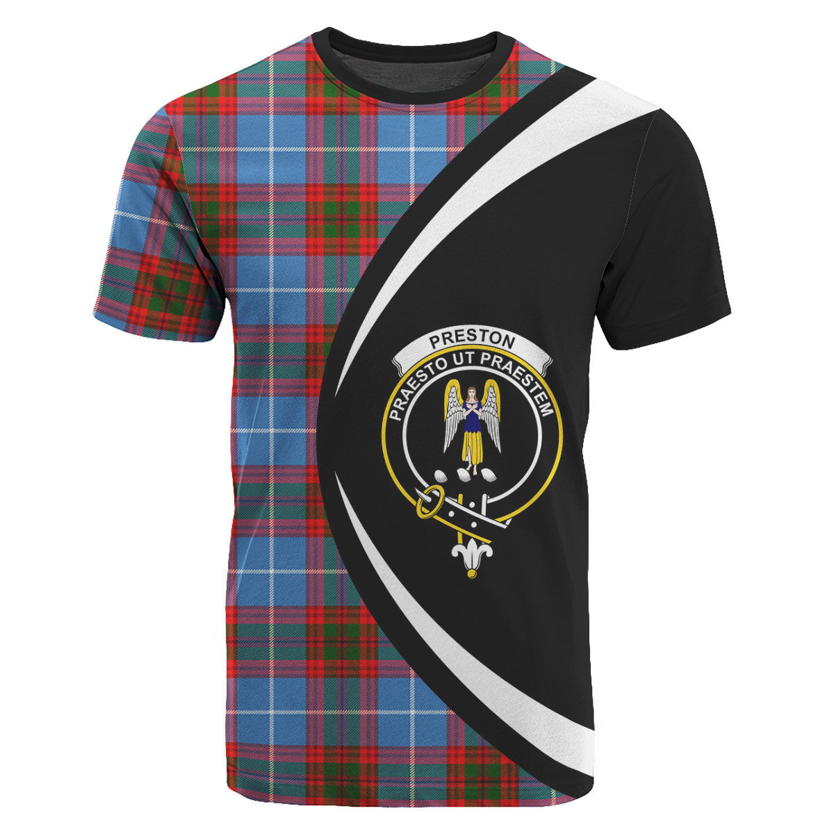 Preston Tartan Crest T-shirt - Circle Style